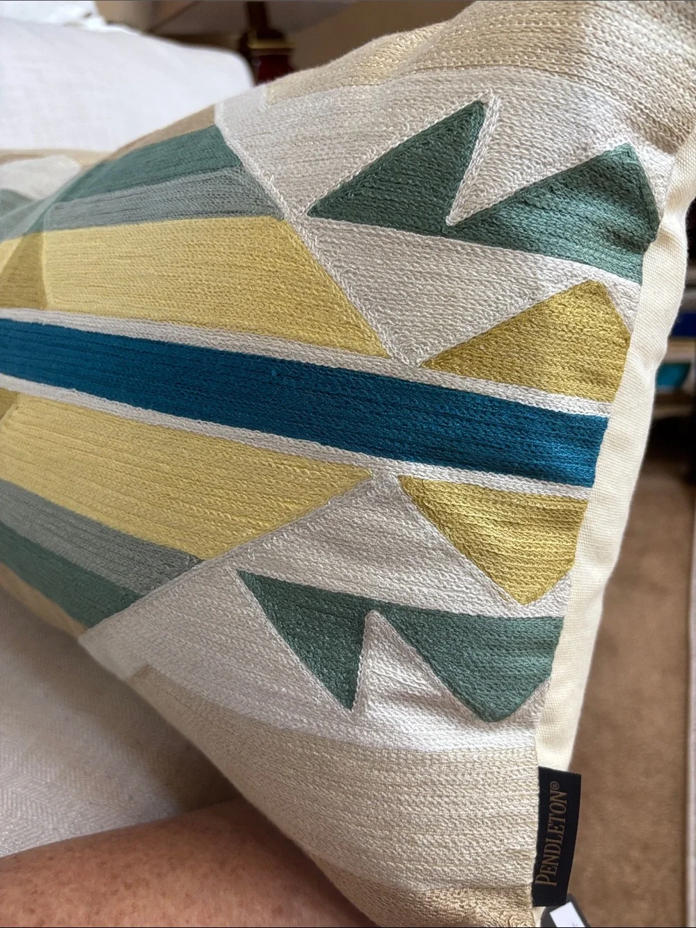 Pendleton Geometric Lumbar Throw Pillow Multicolor Southwest Accent Pillow NWT